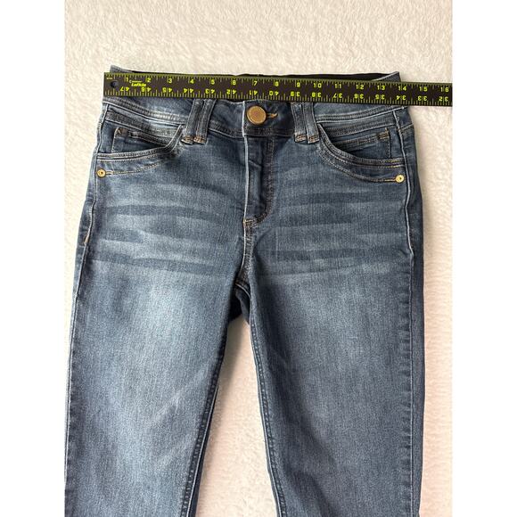 Democracy Ab Technology Skinny Jeans Womens Size 2 Dark Wash Stretch - Picture 4 of 8